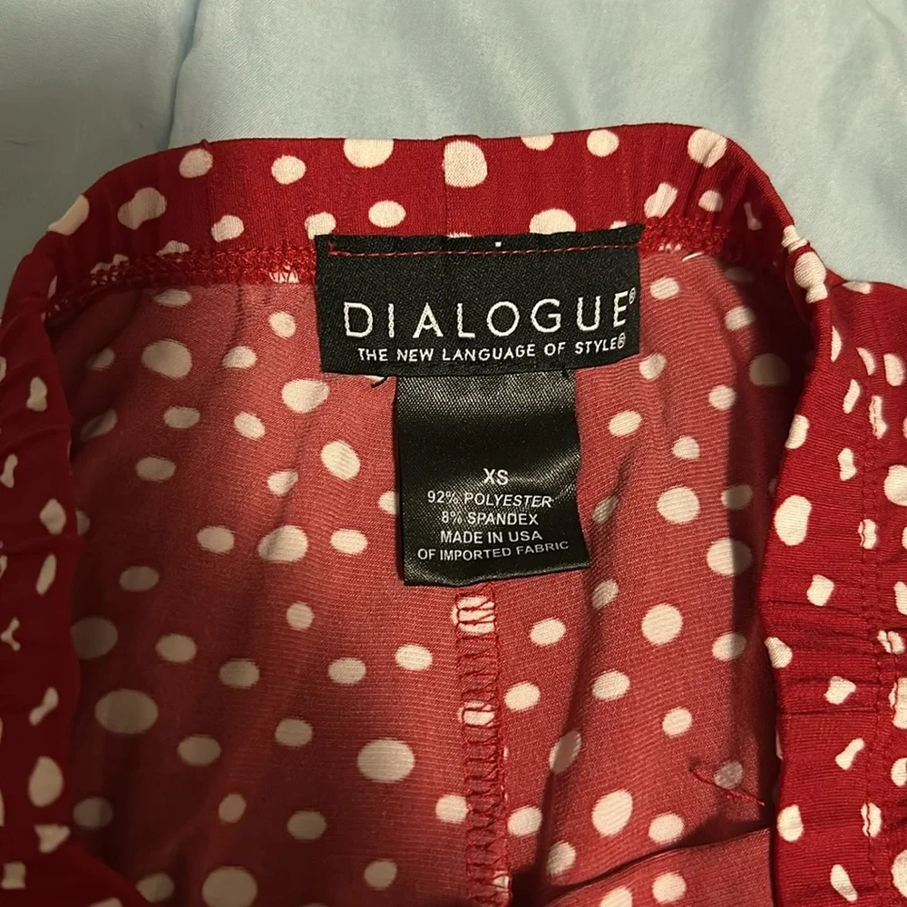 Dialogue red and white polka dot maxi skirt size XS - Picture 3 of 3
